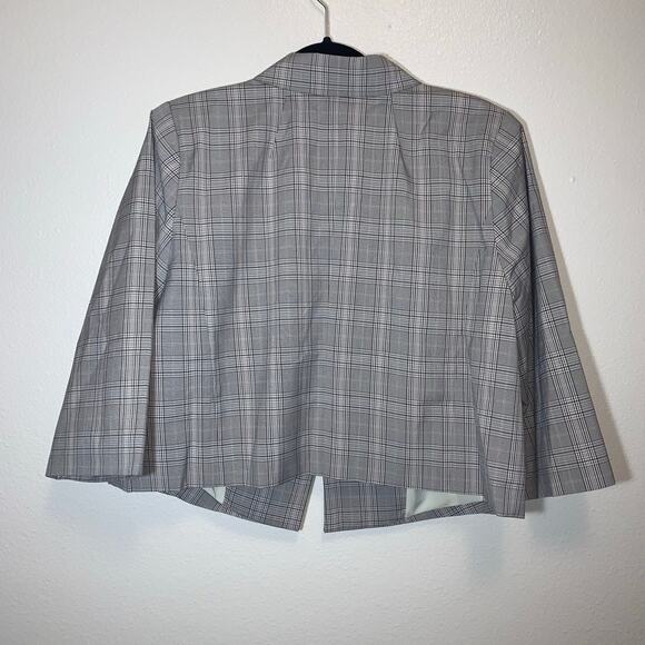 NWT Eloquii Plaid Cropped Blazer - Picture 7 of 10
